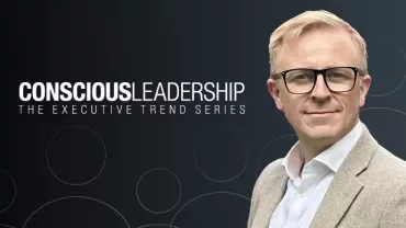 Mark Beacom profile photo next to the title: Conscious leadership - The executive trend series